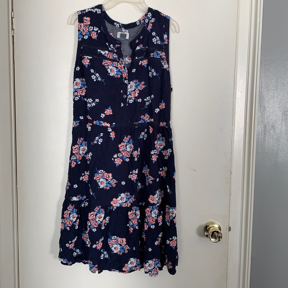 Flower blue and pink old navy dress